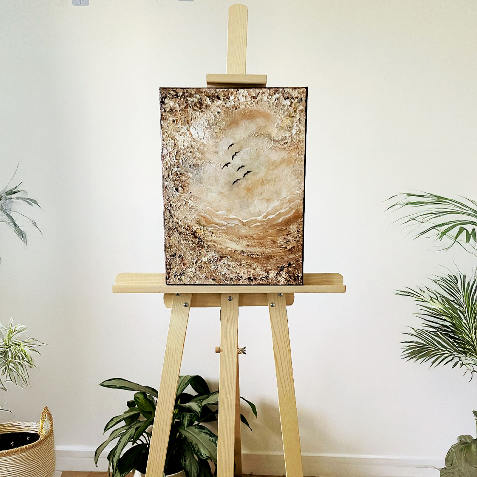 Glowy sunset – original acrylic painting