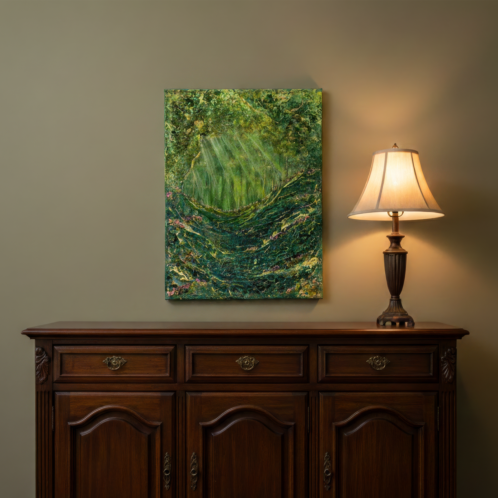 Where the light falls – original acrylic painting