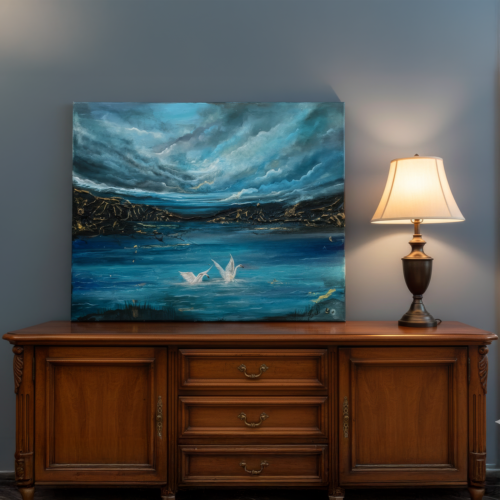 Sky meets the sea – original acrylic painting