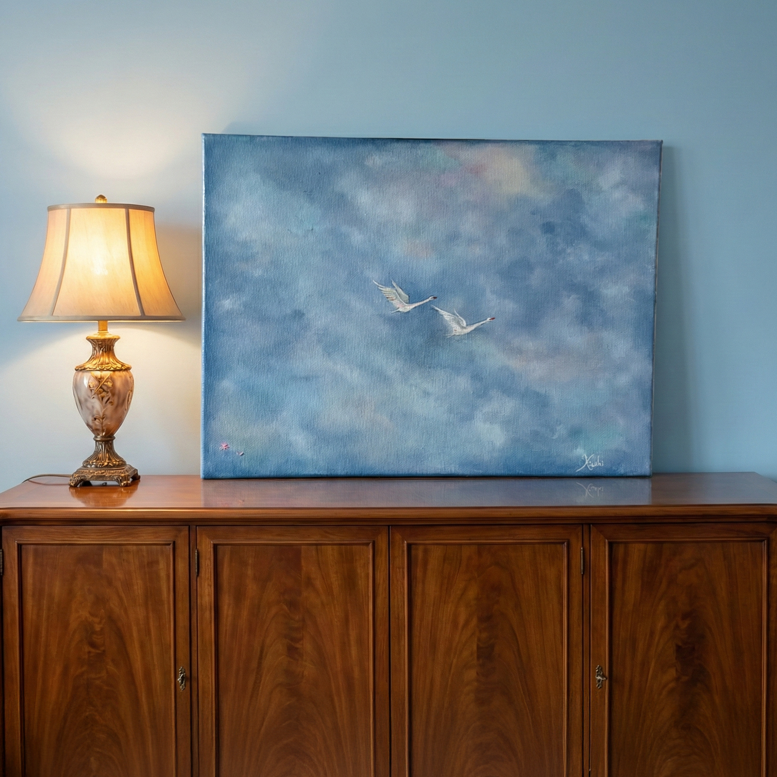 Wings of Silence – original acrylic painting